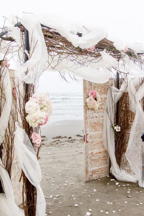 Rustic Beach Wedding Arch Ideas