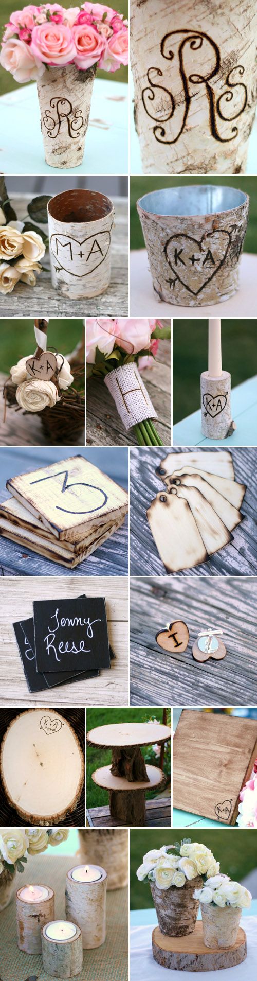 Rustic Woodland Wedding Decor and Accessories