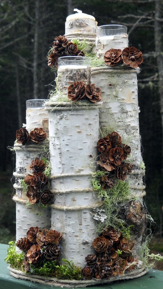 Unity Blended family birch Log natural wedding ceremony