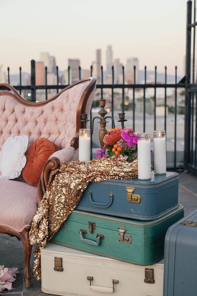 Vintage Suitcase Wedding Decor