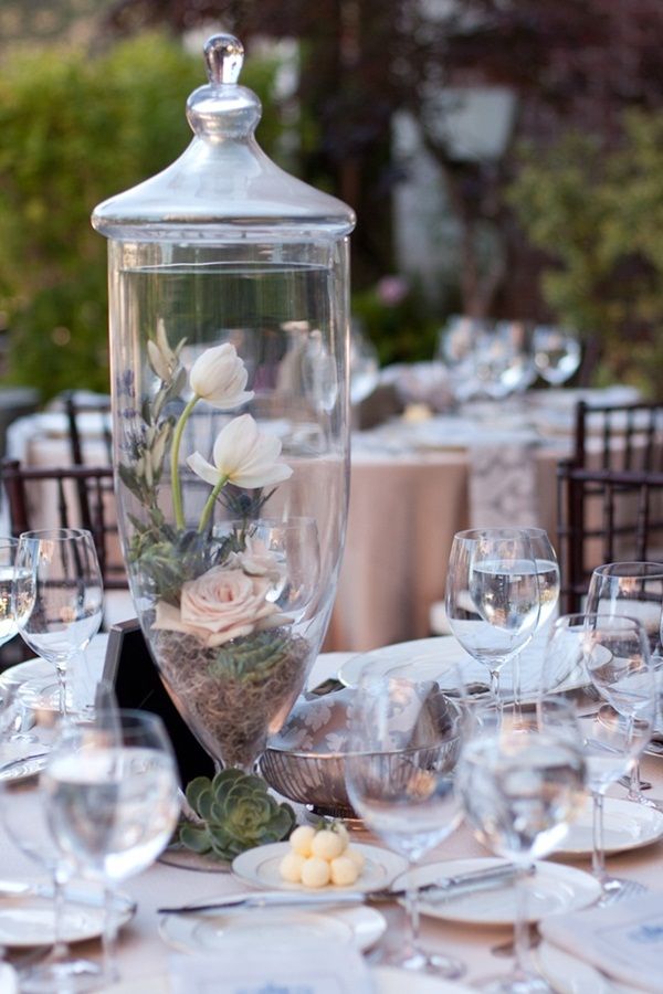 20 Unique Rustic Terrarium Wedding Centerpieces 16 apothecary jar, decorative candy jar or terrarium