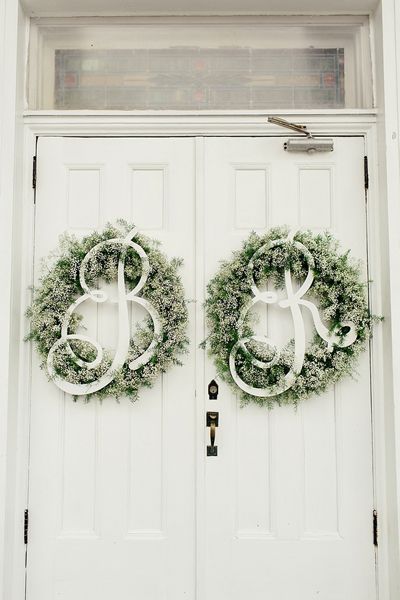 baby breath wedding wreath