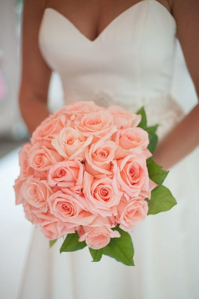 45+ Coral Wedding Color Ideas You Don't Want to Overlook 10 coral roses bridal bouquet