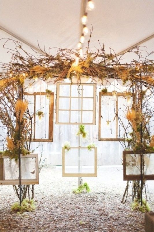 creative indoor ceremony backdrops