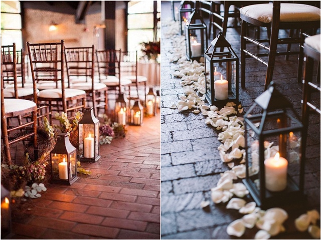 lantern wedding aisle decors