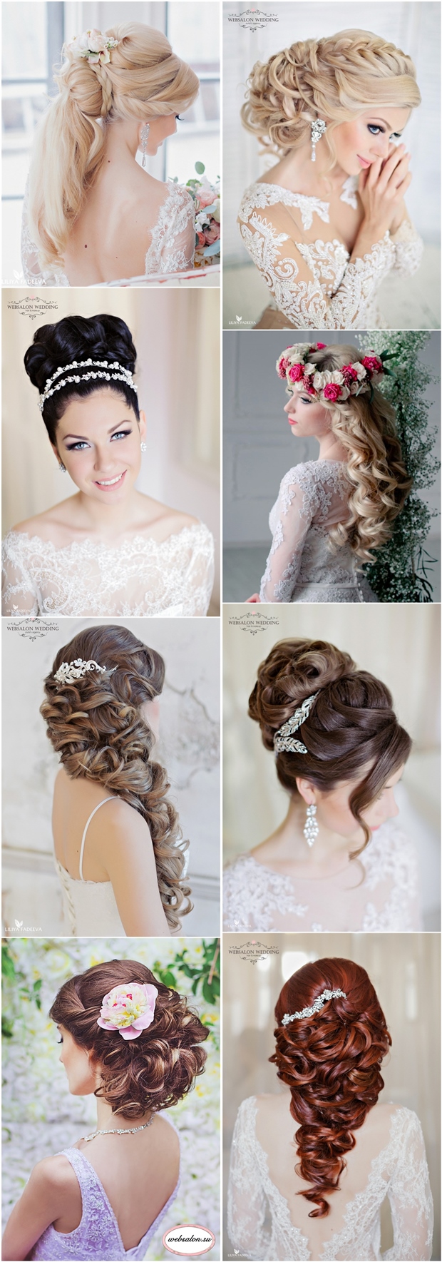 long wedding hairstyle for brides