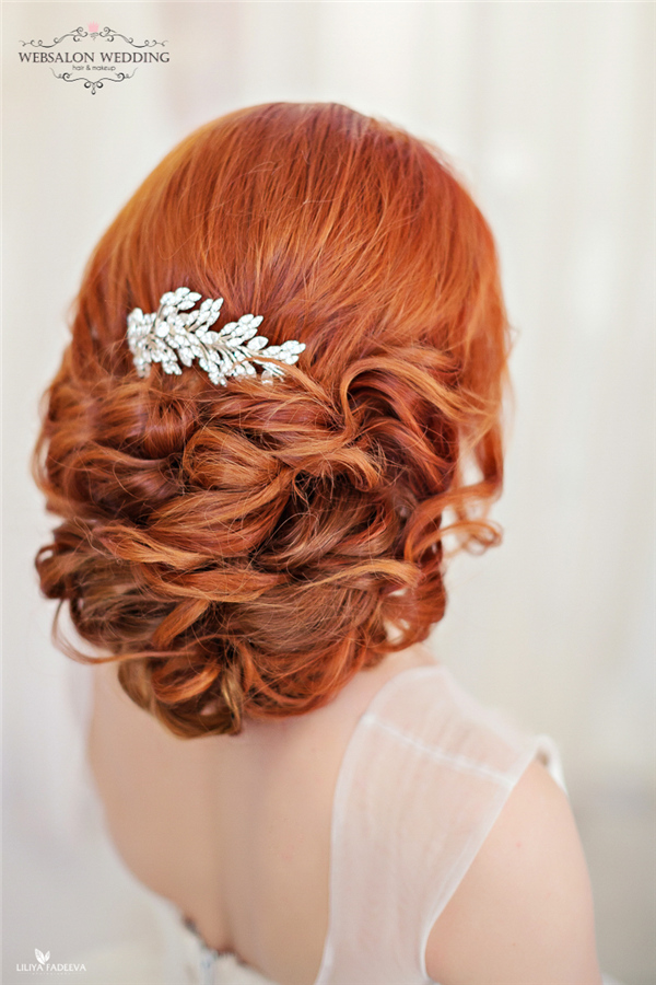 low updo wedding hairstyle