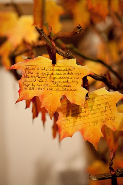 40+ Gorgeous Fall Leaves Wedding Ideas 28 originally wedding guestbook