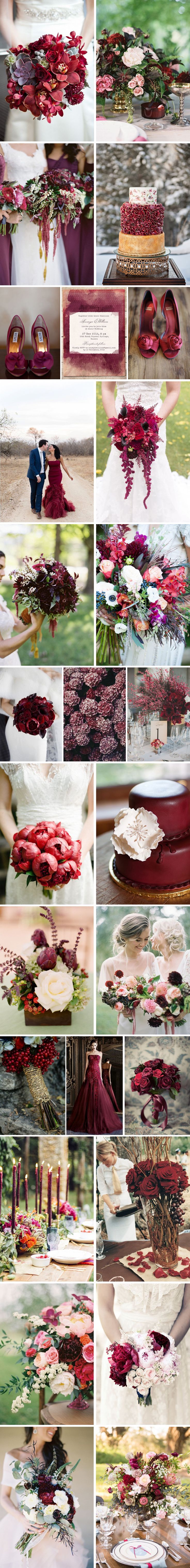 marsala wedding color ideas
