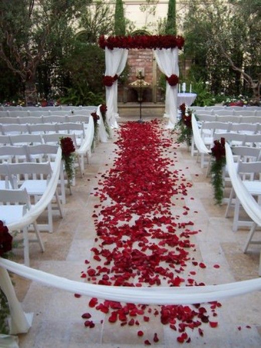 red wedding ceremony decoration ideas pictures