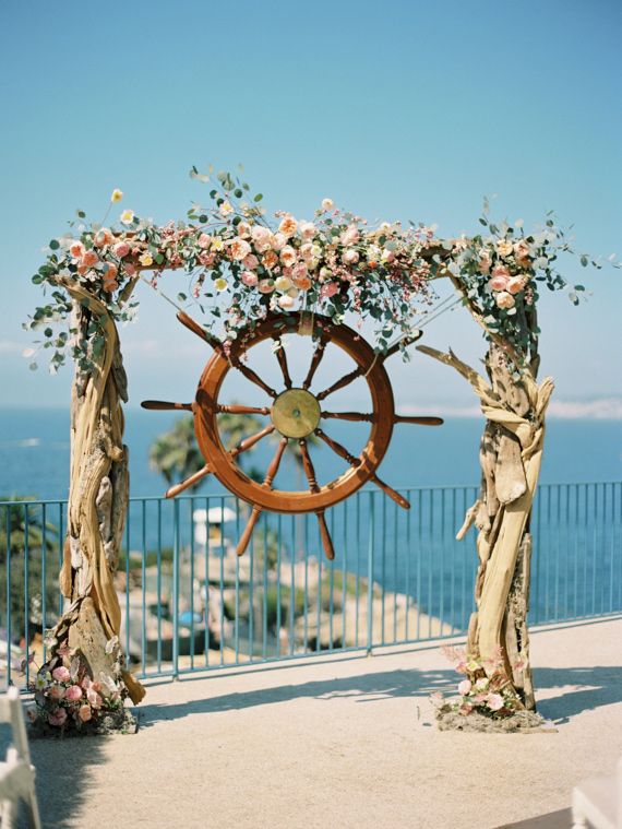 unique beach wedding arch ideas
