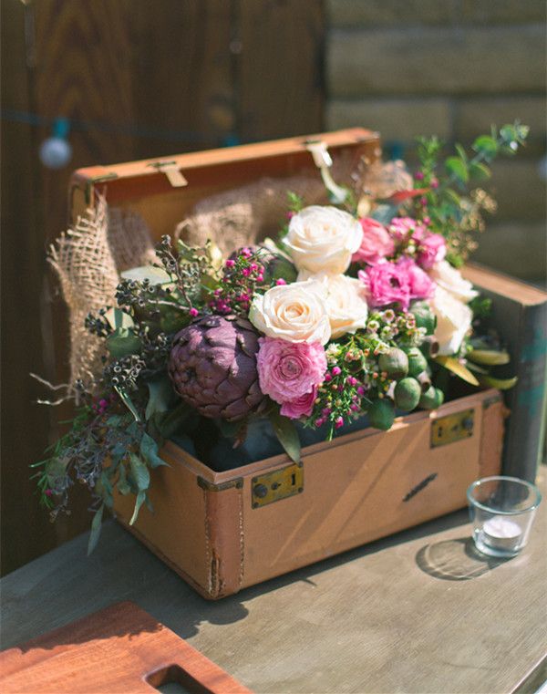 vintage rustic flower decorations for fall wedding ideas