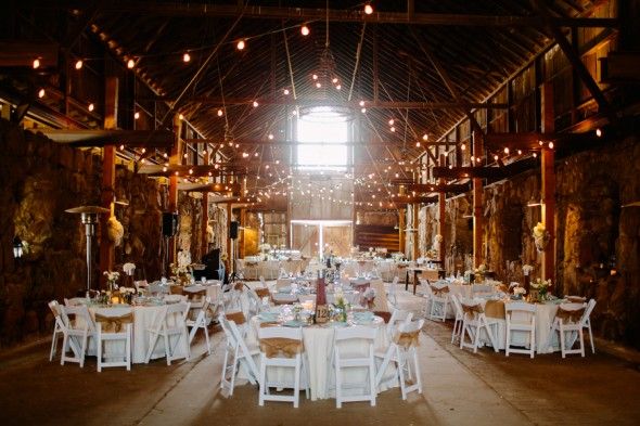 30 Romantic Indoor Barn Wedding Decor Ideas with Lights | Deer Pearl