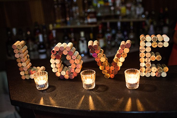 DIY love letter from wine corks