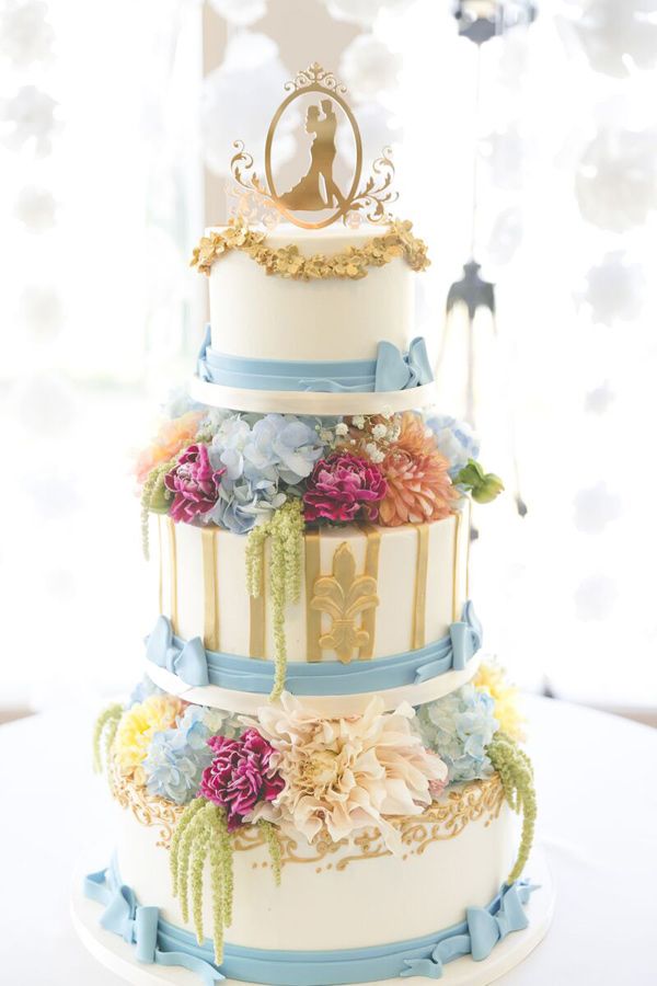European inspired wedding cake