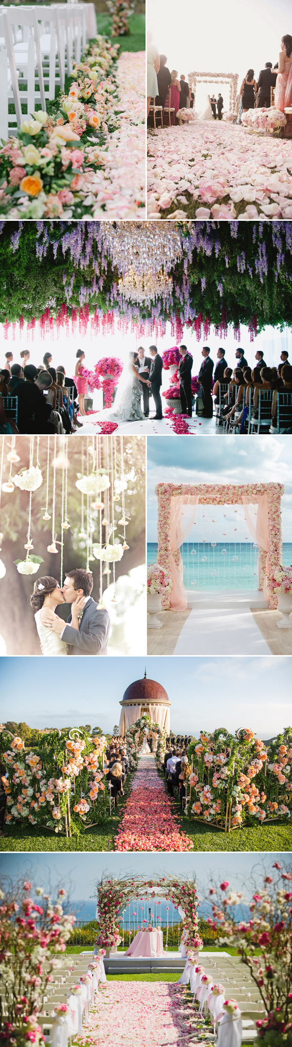 Floral Wedding Ceremony Arches Decor Ideas