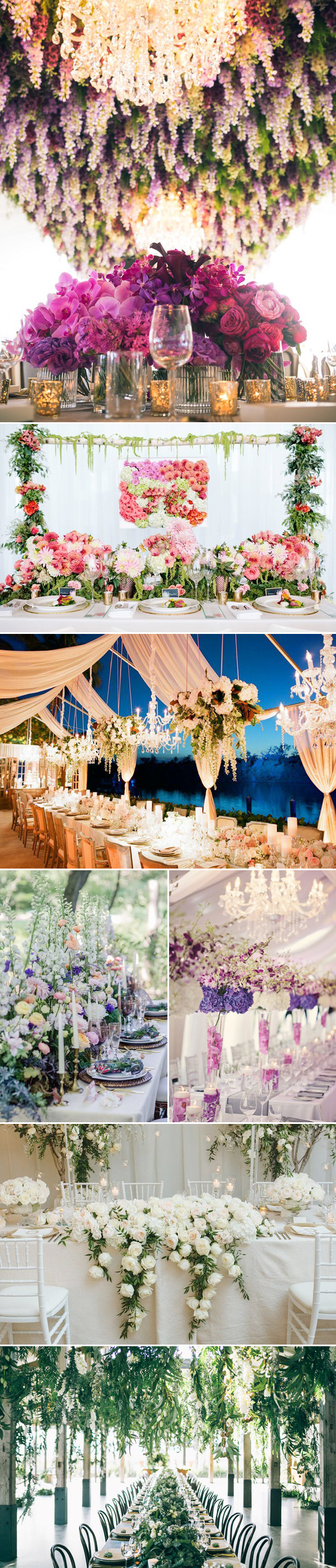 Floral Wedding Reception Decor