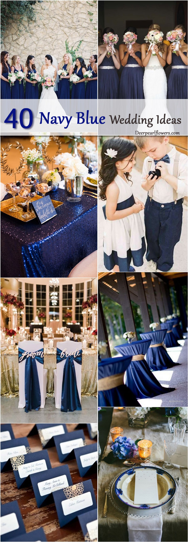 Navy blue wedding color ideas