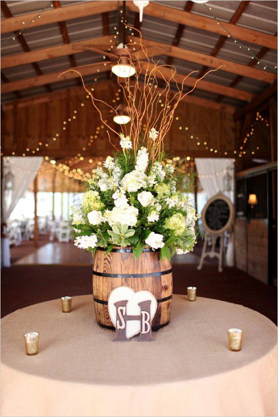 Pretty floral decorations to welcome guests to reception