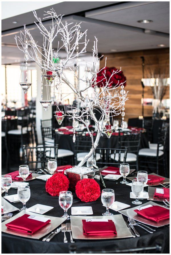 35+ Red and Black Wedding Theme & Color Ideas 2024 17