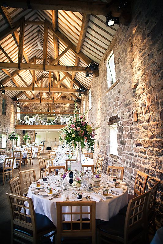 Vintage Style Bunting and Beautiful Lace Barn Wedding Ideas