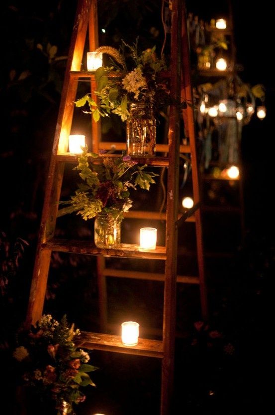 40 Chic Ways to Use Ladder on Rustic / Country Weddings 20 Vintage and Rustic wedding ideas