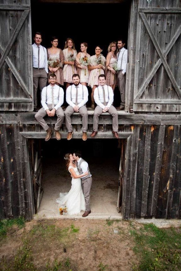 Wedding Ideas Set in the Outdoor Rustic Barn Wedding