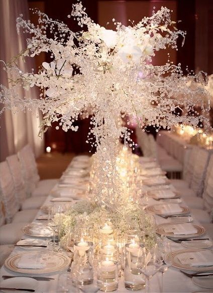 40 Stunning Winter Wedding Centerpiece Ideas  Deer Pearl 