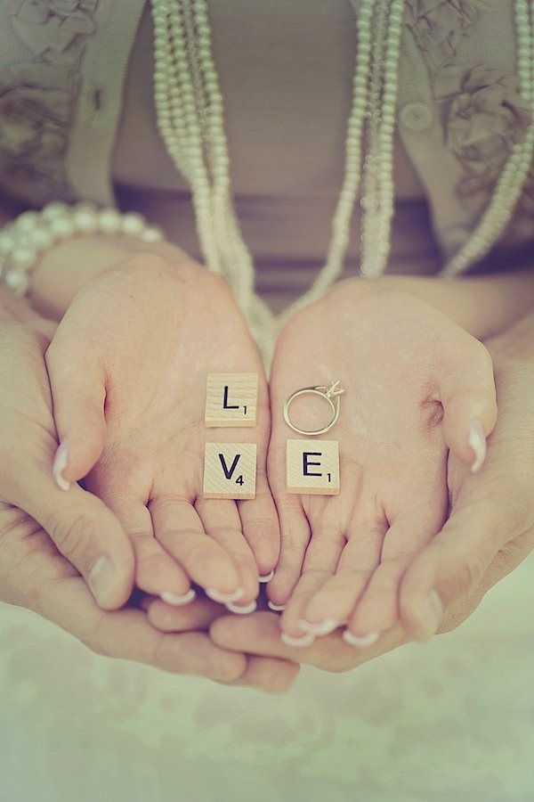 35+ Awesome LOVE Letters Wedding Decor Ideas 34 engagement ring picture