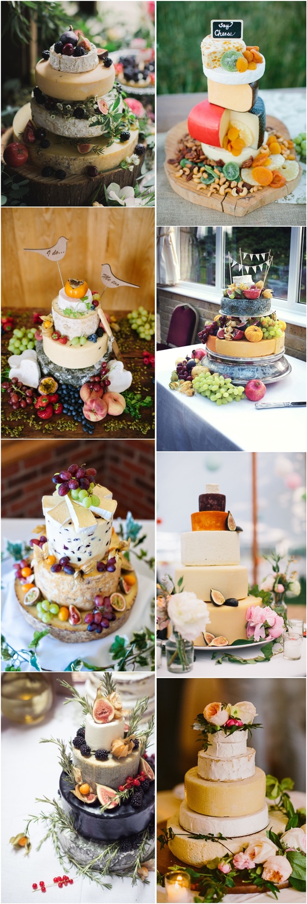 fall rustic cheese wedding cakes