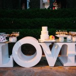 love wedding table setting