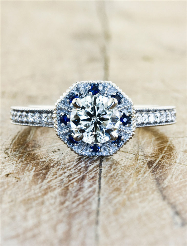 Colored Diamonds Engagement Rings from Ken & Dana Design 3