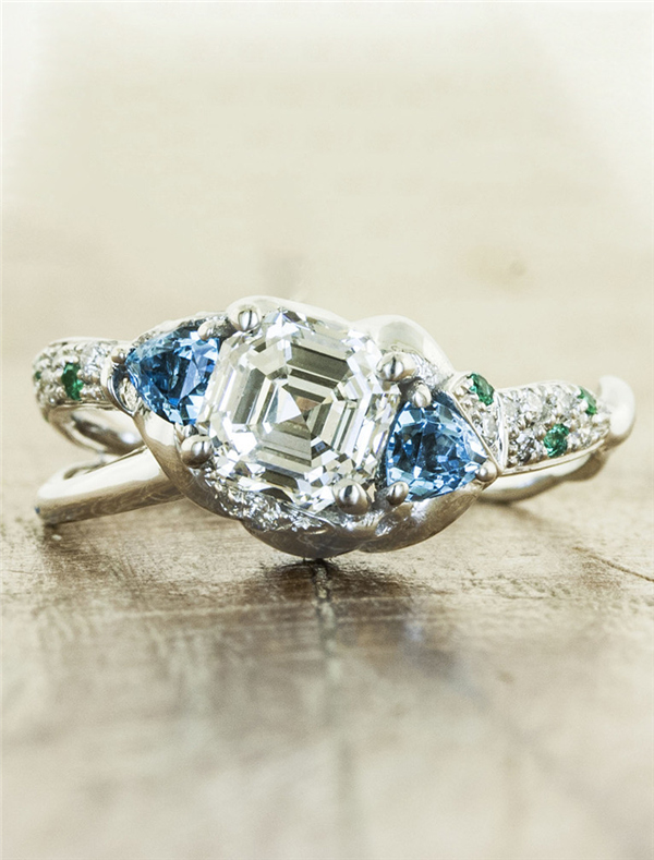 Colored Diamonds Engagement Rings from Ken & Dana Design 6