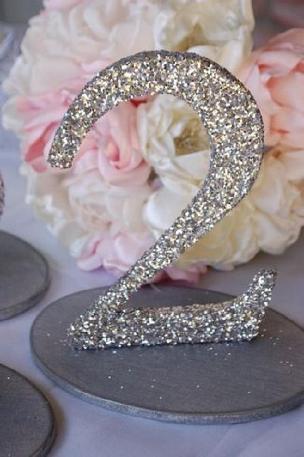 DIY Wedding Table Number Ideas