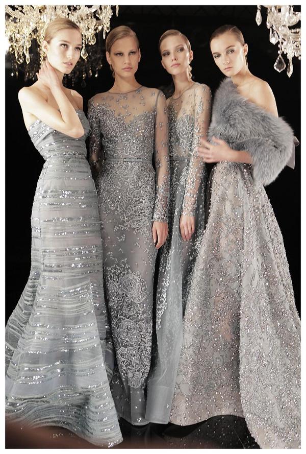 50 Silver Winter Wedding Ideas for Your Big Day 8 ELIE SAAB Haute Couture Fall Winter 2014-15