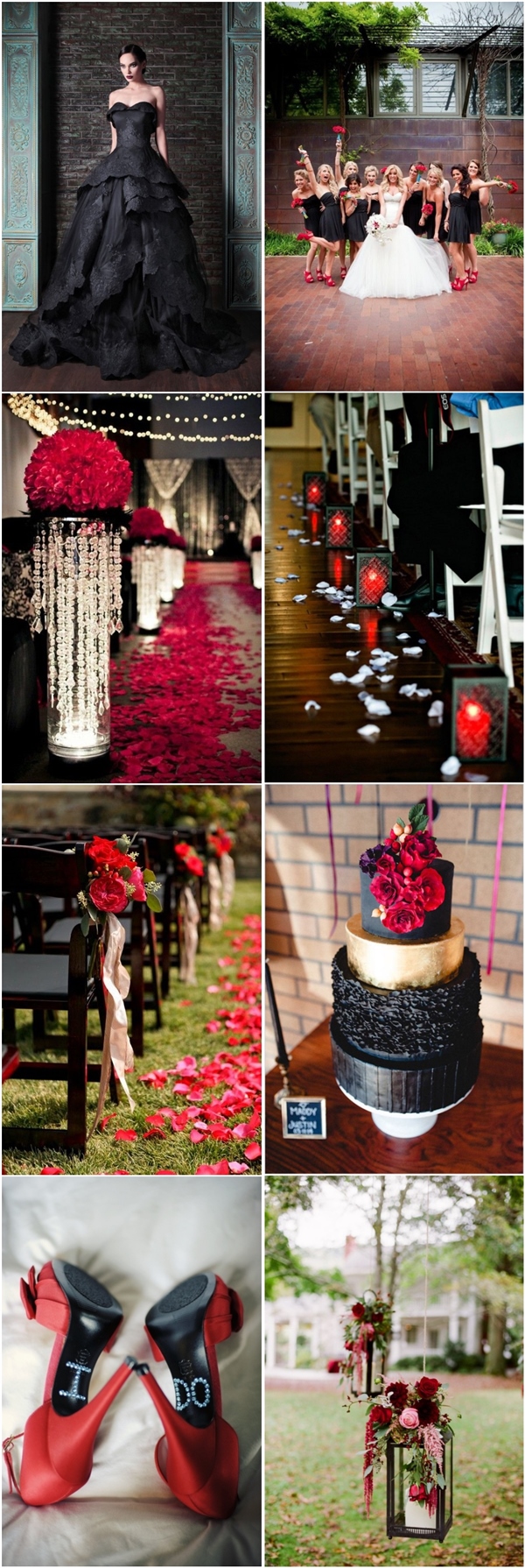 Halloween Black and Red Wedding Color ideas