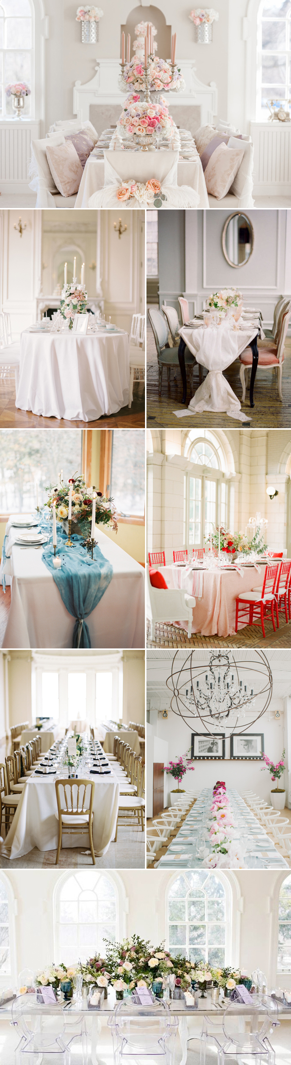 Indoor Wedding Reception Table Decor Ideas