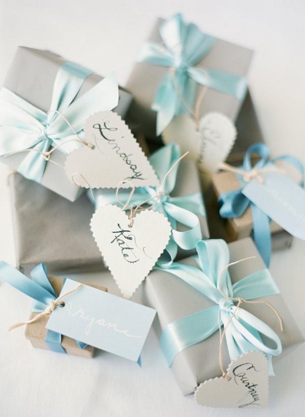 Limpet Shell Blue Wedding Favors