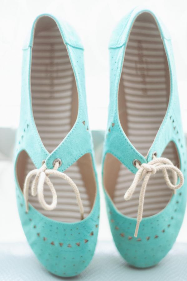 Limpet Shell Blue Wedding Shoes