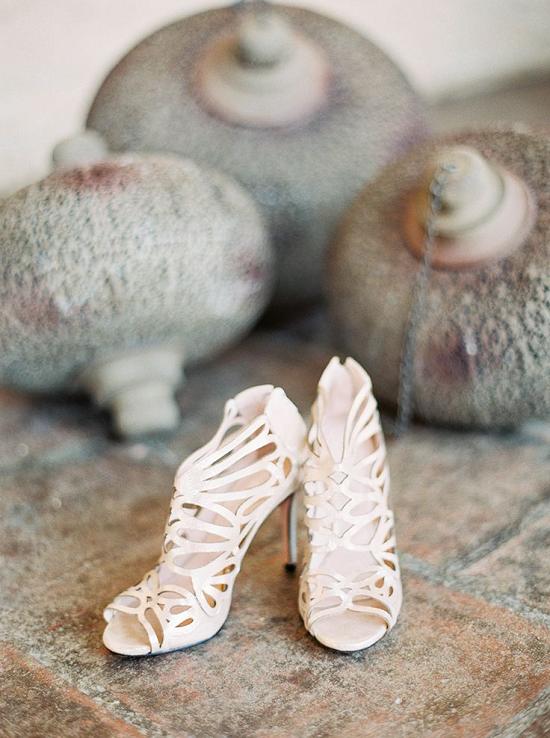 18 Charming + Elegant Laser Cut Wedding Shoes 3 Sassy straps wedding shoes