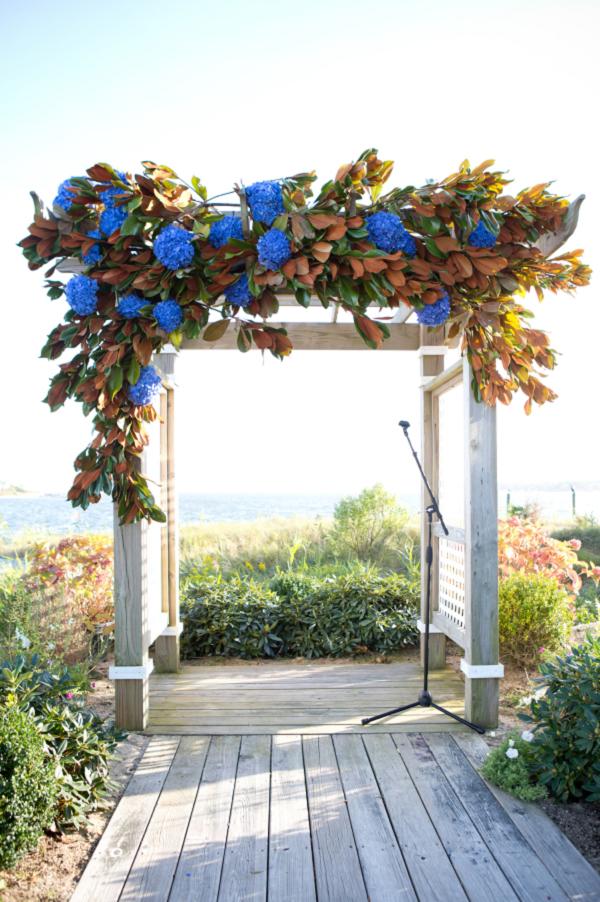 Snorkel Blue Wedding Arch Ideas