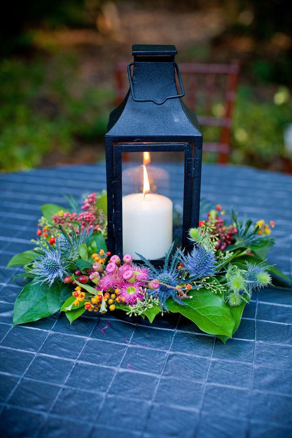 Snorkel Blue Wedding Centerpiece