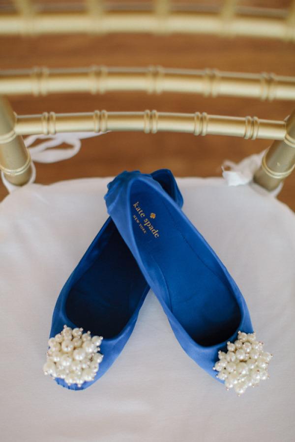 Snorkel Blue Wedding Flats