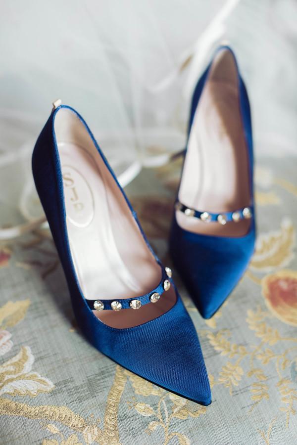 Snorkel Blue Wedding Heels