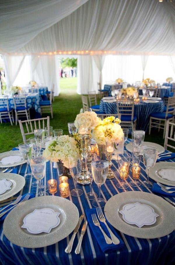 Snorkel Blue Wedding Tablescape