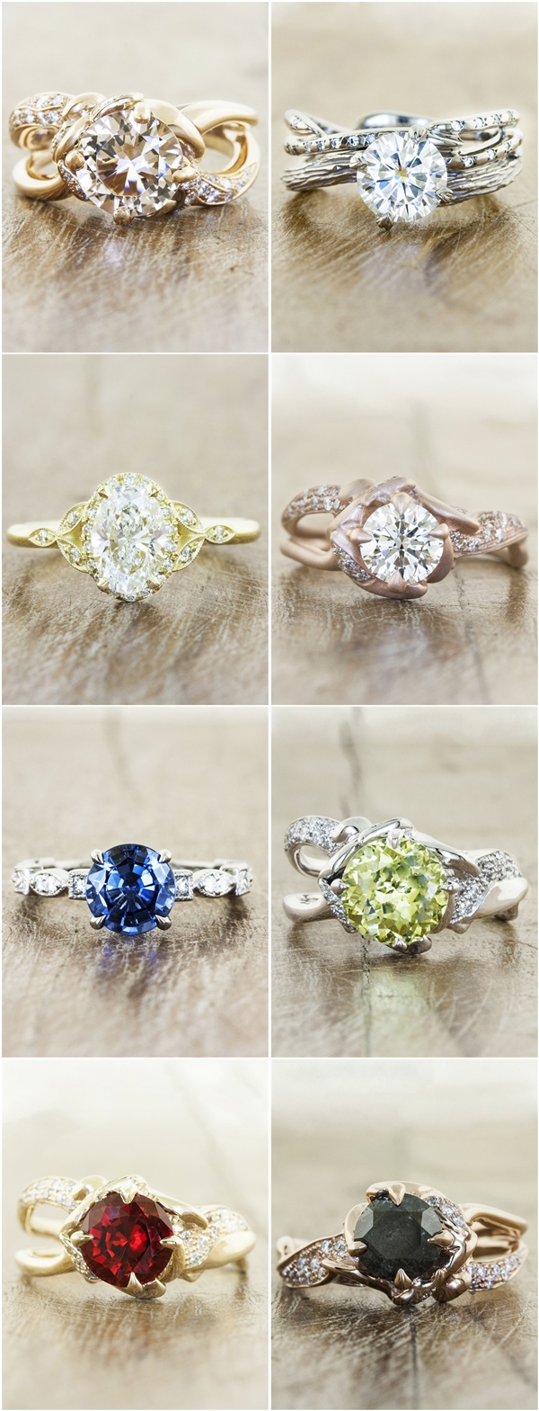 Vintage Engagement Wedding Rings for Women from Ken & Dana Design