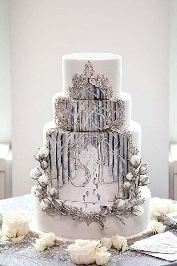 35 Fabulous Winter Wedding Cakes We Love Deer Pearl Flowers 35 Fabulous Winter Wedding Cakes We Love Deer Pearl Flowers