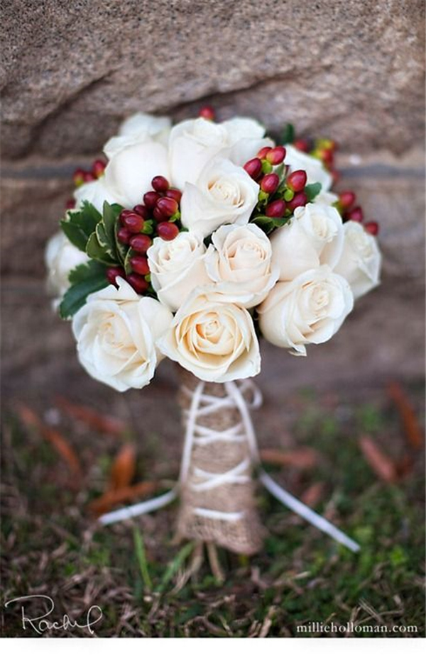 35 Amazing Winter Wedding Bouquets You'll Love 21