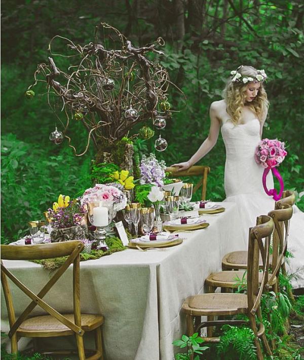 Wooldand Wedding Centerpiece Ideas