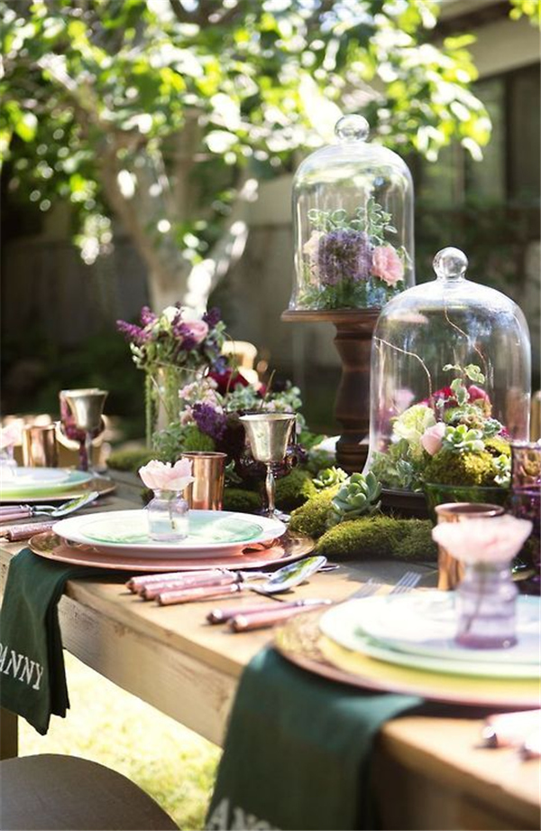 bell jar wedding centerpiece and cloche centerpiece